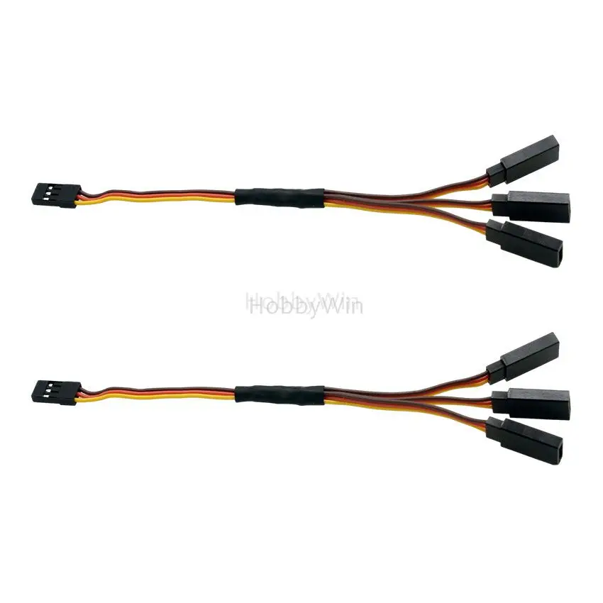 

30 core wire 15CM three way Y-line BRO 2PCS servo wire for RC Airplane Warbird Sporter Trainer Model Aircraft