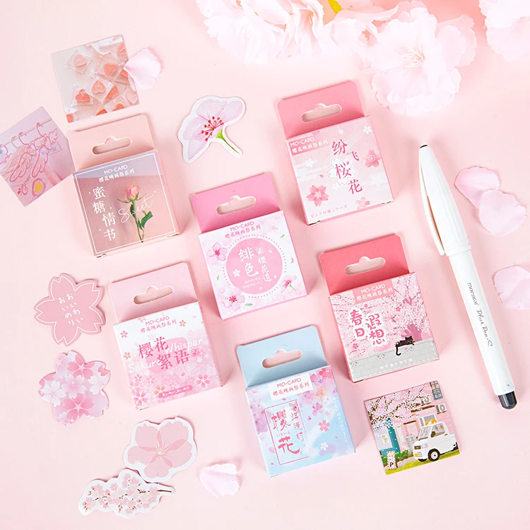 45 Pieces/Box Japanese Cherry Blossom Children's Room Office Decoration Sticker DIY Decoration Diary Stationery Sticker
45 Pieces/Box Japanese Cherry Blossom Children's Room Office Decoration Sticker DIY Decoration Diary Stationery Sticker