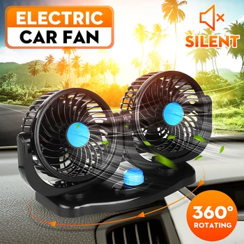 12V Mini Electric Car Dual Fan 360 Degree Rotating Cooling Fan Low Noise Air Conditioner Cooler Ventilation Board Summer Outdoor
12V Mini Electric Car Dual Fan 360 Degree Rotating Cooling Fan Low Noise Air Conditioner Cooler Ventilation Board Summer Outdoor