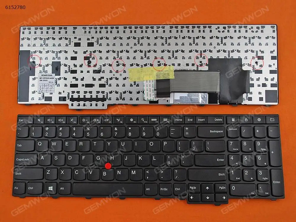Notebook computer laptop replacement keyboard for ThinkPad E531 T540 BLACK( Without foil )
Notebook computer laptop replacement keyboard for ThinkPad E531 T540 BLACK( Without foil )