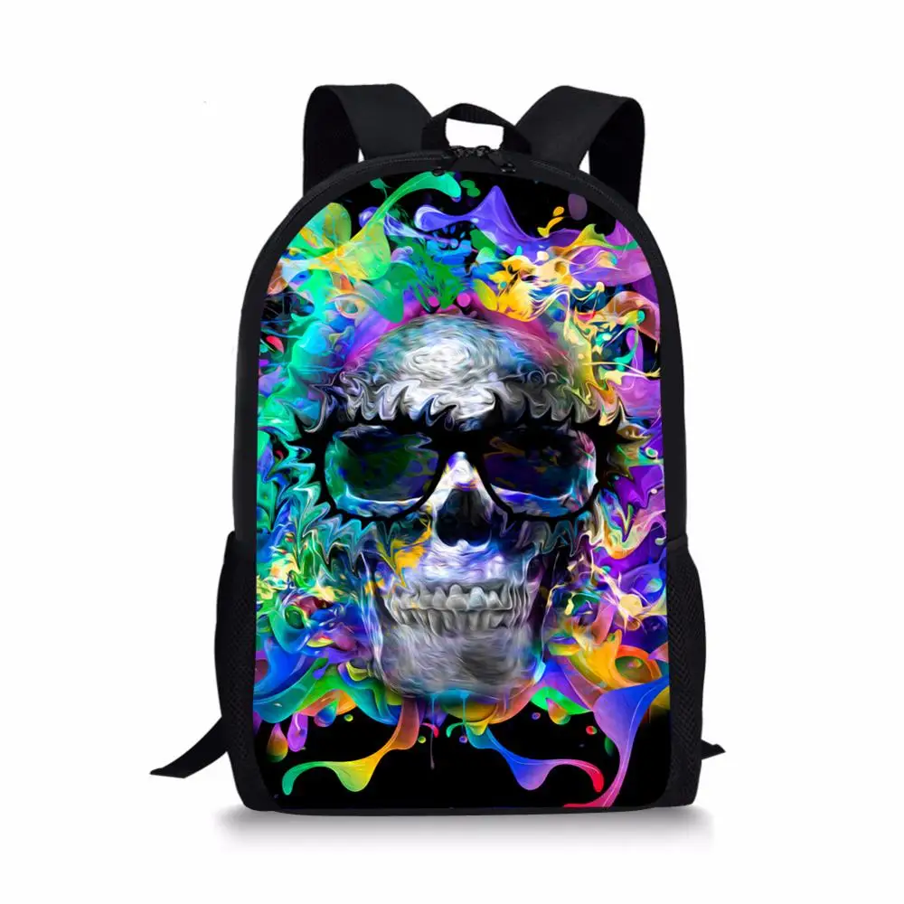 Cool Skull 3D Print Book Bags Back to School Bag Set for Boys Girls Kids Backpack Stylish Elementary Children Backpacks Bagpack |