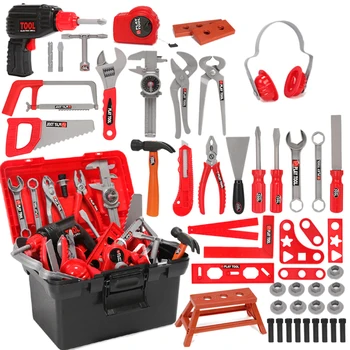 51pcs Children Simulation Repair Tool Kit Tool Sets Pretend Play Educational Toy Gift For Birthday - Electric Drill + Tool Kit
51pcs Children Simulation Repair Tool Kit Tool Sets Pretend Play Educational Toy Gift For Birthday - Electric Drill + Tool Kit