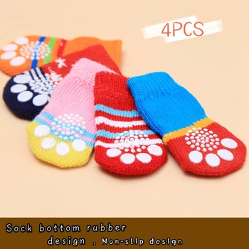 Soft Pet Dog Cat Socks 4pcs Cute Cartoon Non-slip Puppy Kitten Socks Small Dog Accessories 
Soft Pet Dog Cat Socks 4pcs Cute Cartoon Non-slip Puppy Kitten Socks Small Dog Accessories