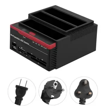 2.5" 3.5" USB 3.0 to SATA IDE Hard Disk Drive HDD Docking Station USB Reader SD TF HUB Hub With Clone OTB/OTC Slot Card F5F6
2.5" 3.5" USB 3.0 to SATA IDE Hard Disk Drive HDD Docking Station USB Reader SD TF HUB Hub With Clone OTB/OTC Slot Card F5F6