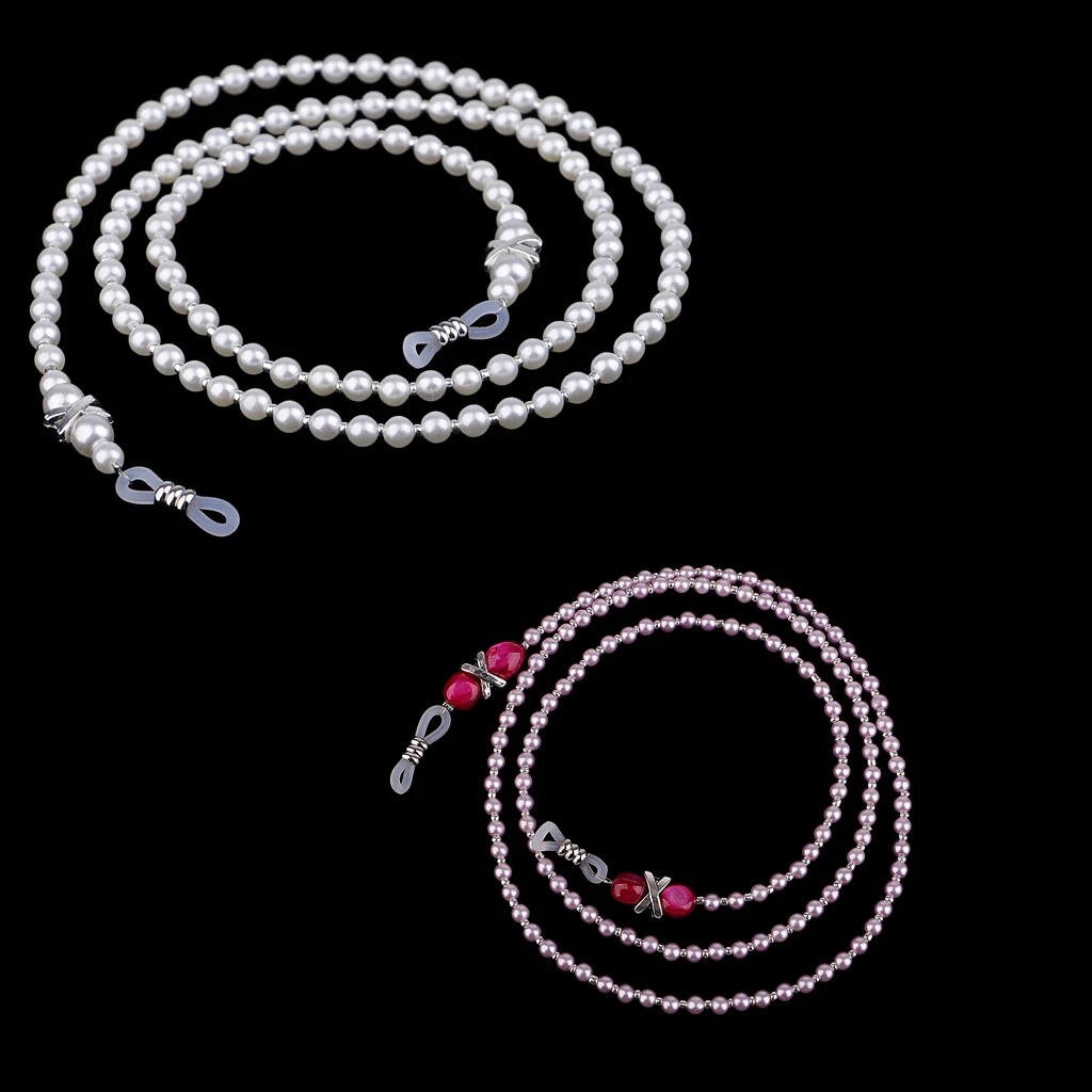 Fashion Luxury Imitation Pearl Beads Eyeglass Chain Sunglasses Cord Strap String Holder Noslip Reading Glasses Neck Strap Rope Fashion Luxury Imitation Pearl Beads Eyeglass Chain Sunglasses Cord Strap String Holder Noslip Reading Glasses Neck Strap Rope