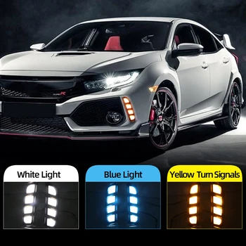 CSCSNL 2Pcs DRL for Honda Civic Type R 2018 2019 Led Daytime Running Lights Yellow Turn Signal Lamp ABS Waterproof
CSCSNL 2Pcs DRL for Honda Civic Type R 2018 2019 Led Daytime Running Lights Yellow Turn Signal Lamp ABS Waterproof