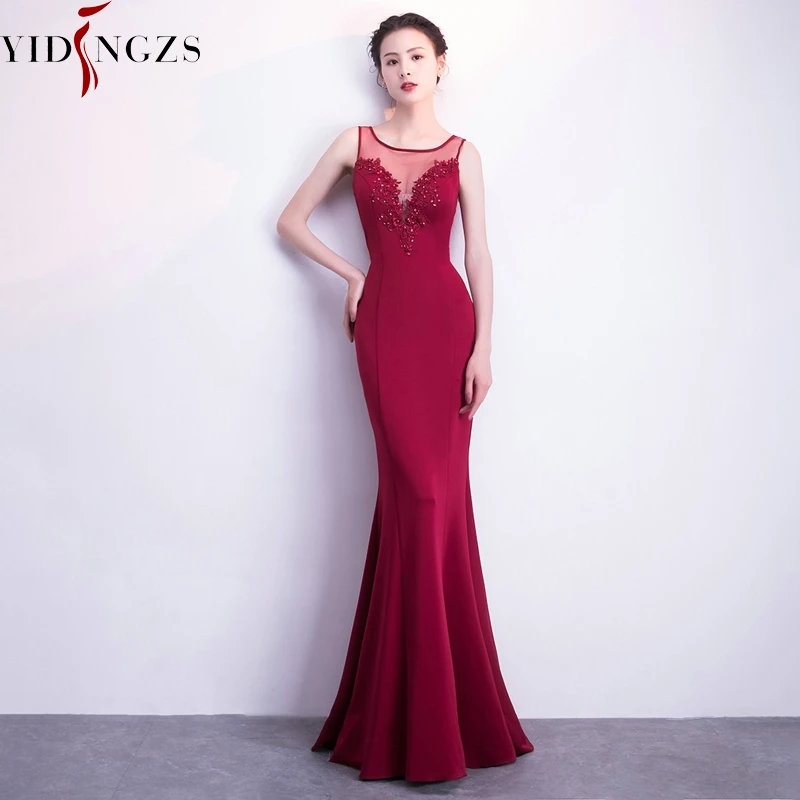 YIDINGZS Backless Appliques Beading Long Evening Dress Elegant Long Party Dress Real Simple
YIDINGZS Backless Appliques Beading Long Evening Dress Elegant Long Party Dress Real Simple
