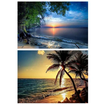 2 Set 5D Diamond Painting Full Embroidery Cross Stitch Kits Decors-Sunset Beach Trees & Beach Sunset
2 Set 5D Diamond Painting Full Embroidery Cross Stitch Kits Decors-Sunset Beach Trees & Beach Sunset
