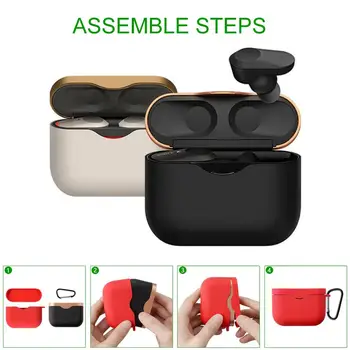K Silicone Cover Case for Sony WF1000XM3 Wireless Earphone, Earbud Protection Pouch with Keychain, Front LED Visible
K Silicone Cover Case for Sony WF1000XM3 Wireless Earphone, Earbud Protection Pouch with Keychain, Front LED Visible