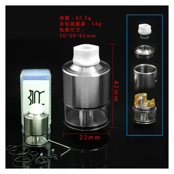 SXK monarch rdta airflow control 22mm diameter 316SS tank electronic cigarette atomizers for box mod
SXK monarch rdta airflow control 22mm diameter 316SS tank electronic cigarette atomizers for box mod