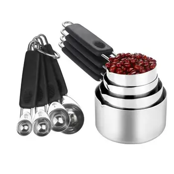 8Pcs in 1 Set Measuring Spoons Stainless Steel Measuring Cups Measuring Spoons Kitchen Baking Tools for Spice Flour Liquid
8Pcs in 1 Set Measuring Spoons Stainless Steel Measuring Cups Measuring Spoons Kitchen Baking Tools for Spice Flour Liquid