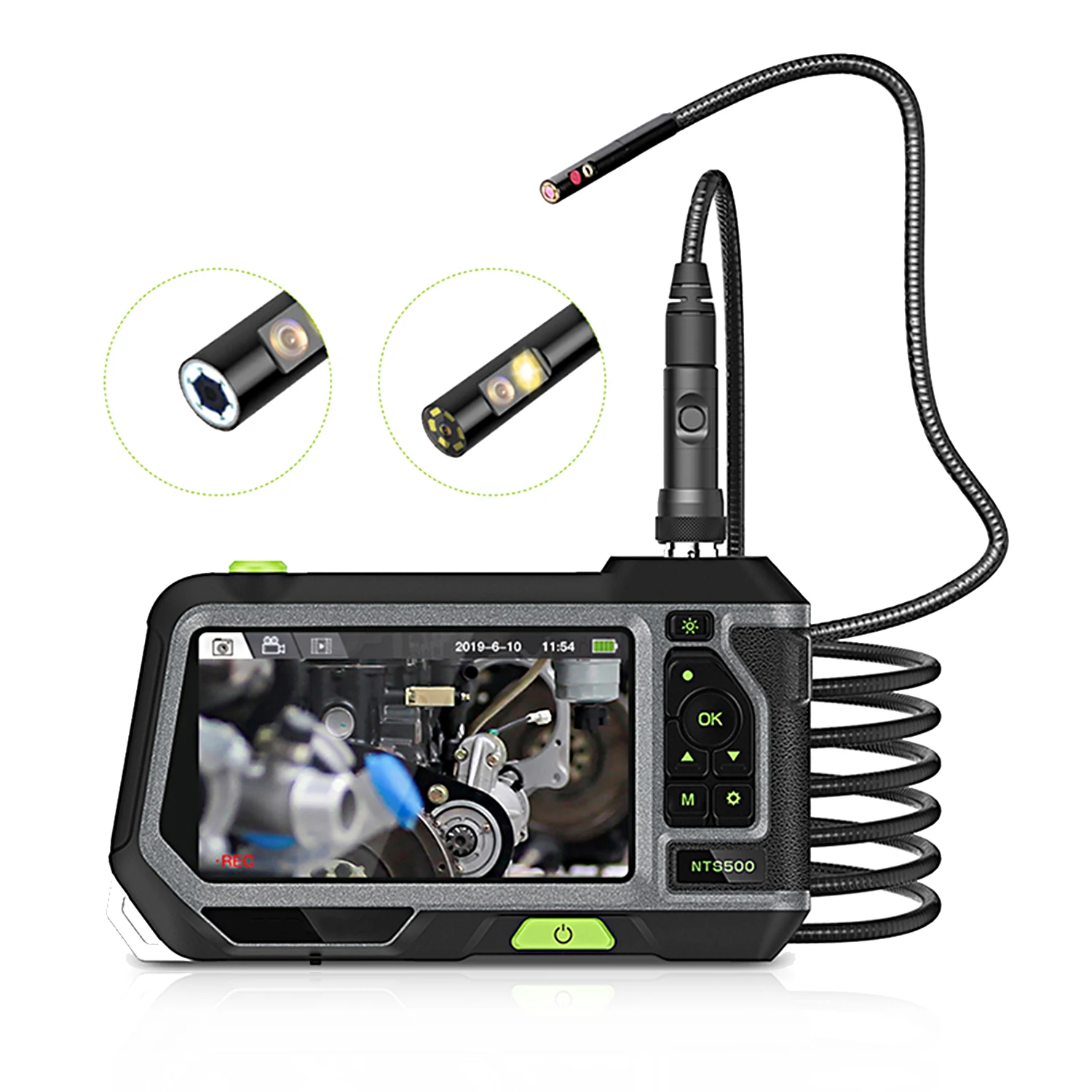 5 inch Professional HD Borescope Camera Industrial Endoscope Borescope Inspection Camera with Semi-Rigid Tube 3500mAh Battery
5 inch Professional HD Borescope Camera Industrial Endoscope Borescope Inspection Camera with Semi-Rigid Tube 3500mAh Battery
