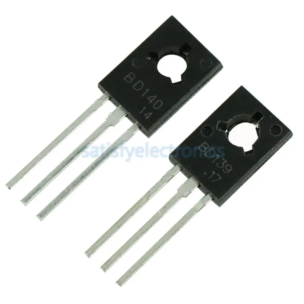 

20pcs/lot 10PCS BD139+BD140 Each 10pcs Transistor TO-126 NPN PNP 80V 1.5A TO126 Silicon Triode Transistor assortment Kit