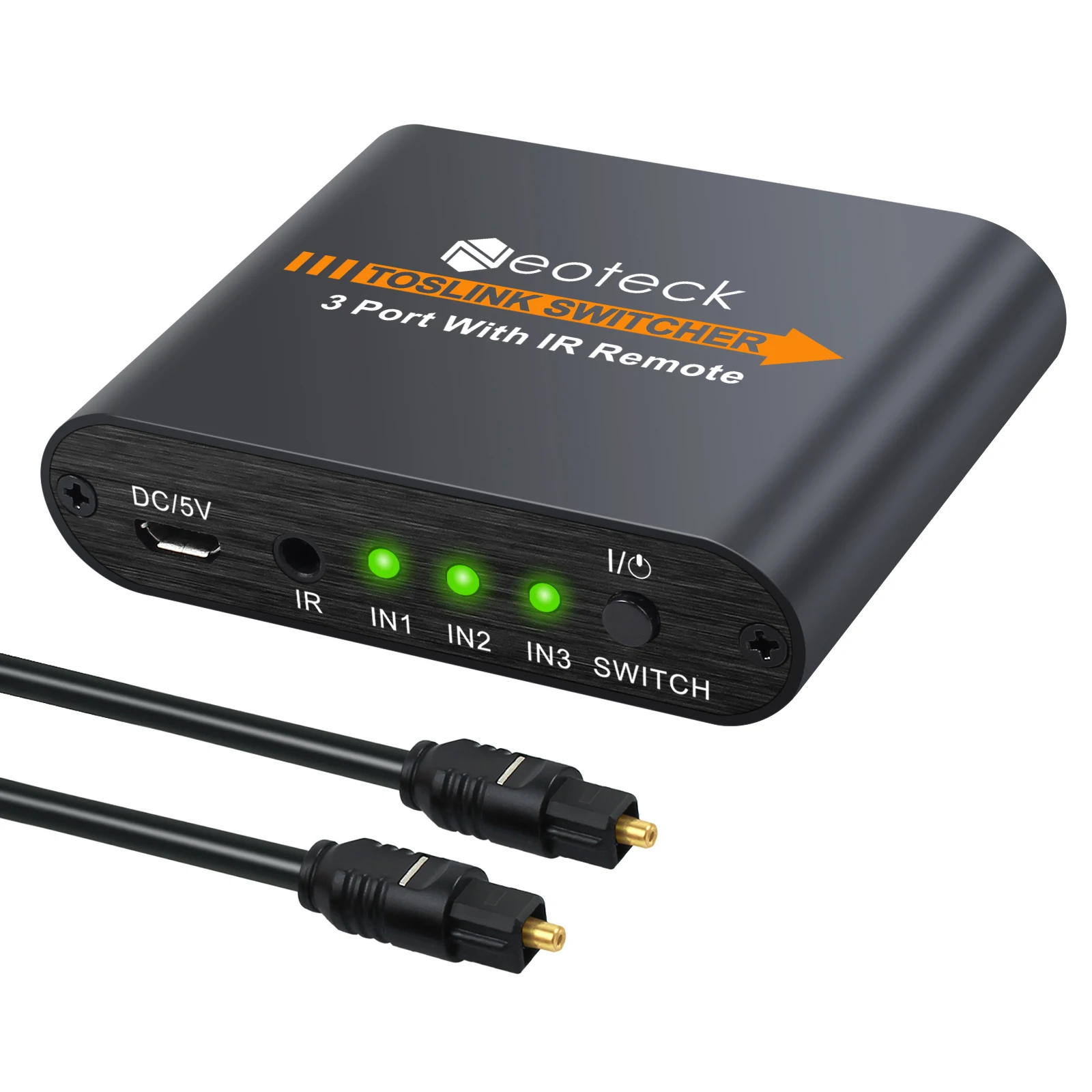 Neoteck 3x1 SPDIF Toslink Switch Box With IR Remote Control Digital Optical Audio Switcher Toslink SPDIF Audio Supports PCM2.0
Neoteck 3x1 SPDIF Toslink Switch Box With IR Remote Control Digital Optical Audio Switcher Toslink SPDIF Audio Supports PCM2.0