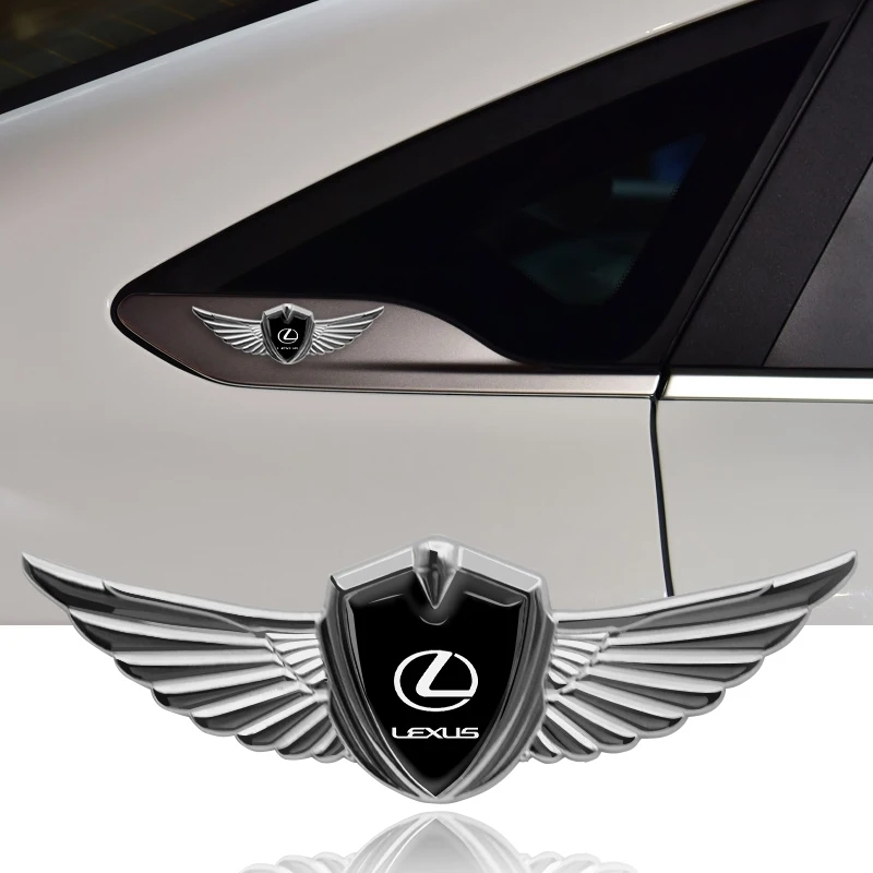 Фото 1 шт. металлическая наклейка для автомобиля 3D Eagle Angel значок крылья стиль крыло