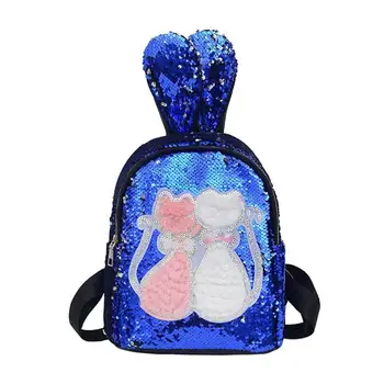 Hot Sale Backpacks Classic Delicate Sequin Backpack Lovely Rabbit Ear Student Schoolbag Cartoon Cute Travel Knapsack
Hot Sale Backpacks Classic Delicate Sequin Backpack Lovely Rabbit Ear Student Schoolbag Cartoon Cute Travel Knapsack