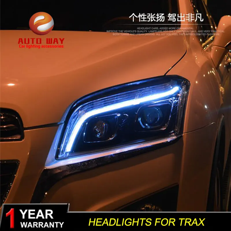 Автомобильный Стильный чехол для фары Chevrolet Trax светодиодный фонарь DRL Объектив