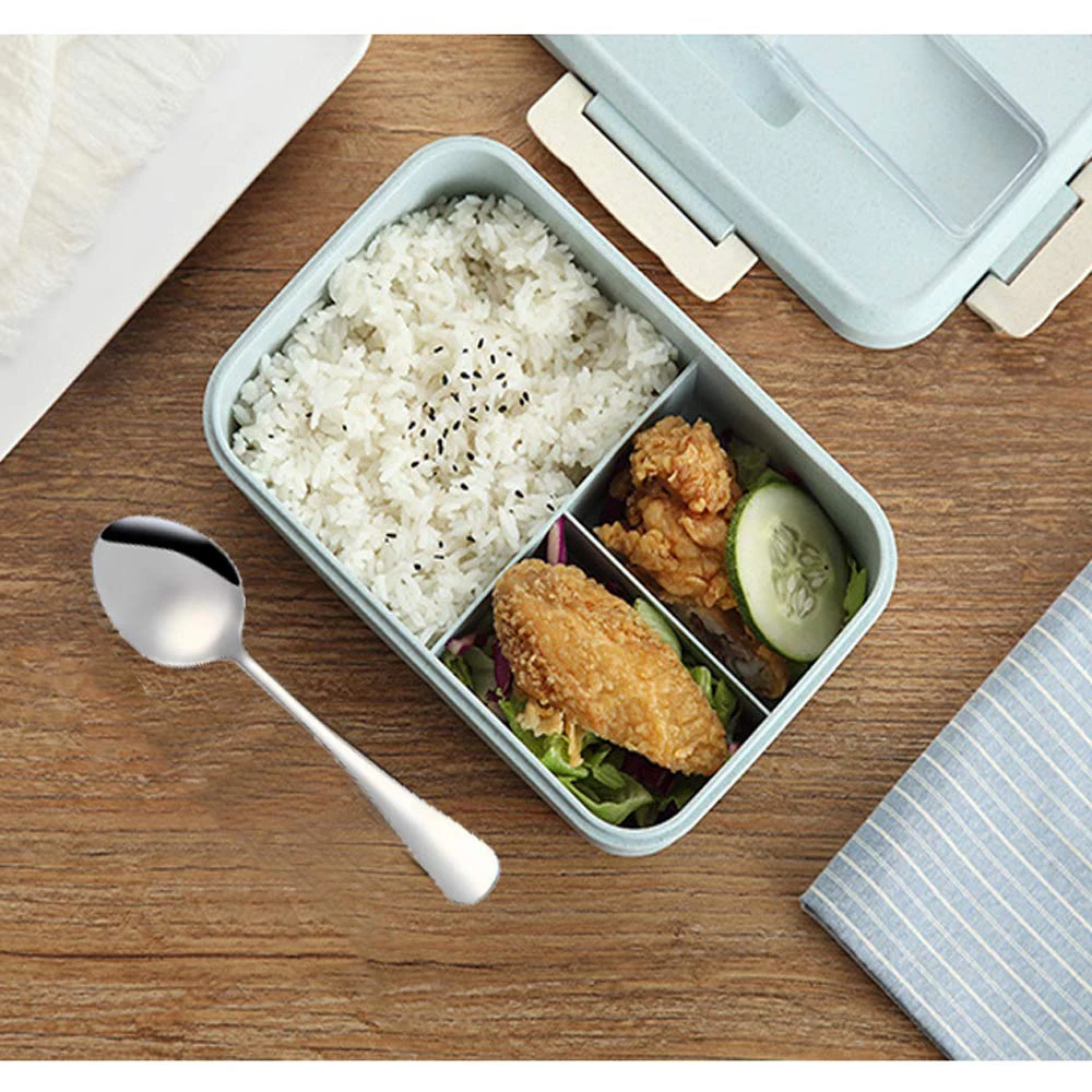 Microwave Lunch Box with Spoon Wheat Straw Dinnerware Food Storage Container Children Kids School Office Portable Bento Box
Microwave Lunch Box with Spoon Wheat Straw Dinnerware Food Storage Container Children Kids School Office Portable Bento Box