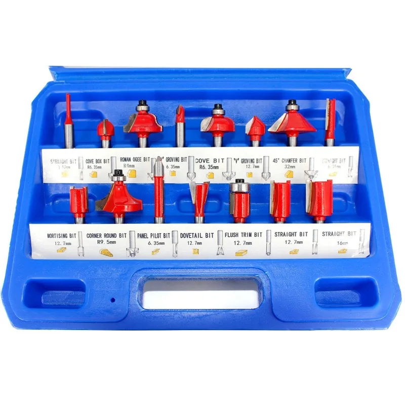 1/4 Shank 15-piece Milling Cutter 12-piece Trimming Machine Engraving Machine Woodworking Milling Cutter Carbide Head
1/4 Shank 15-piece Milling Cutter 12-piece Trimming Machine Engraving Machine Woodworking Milling Cutter Carbide Head