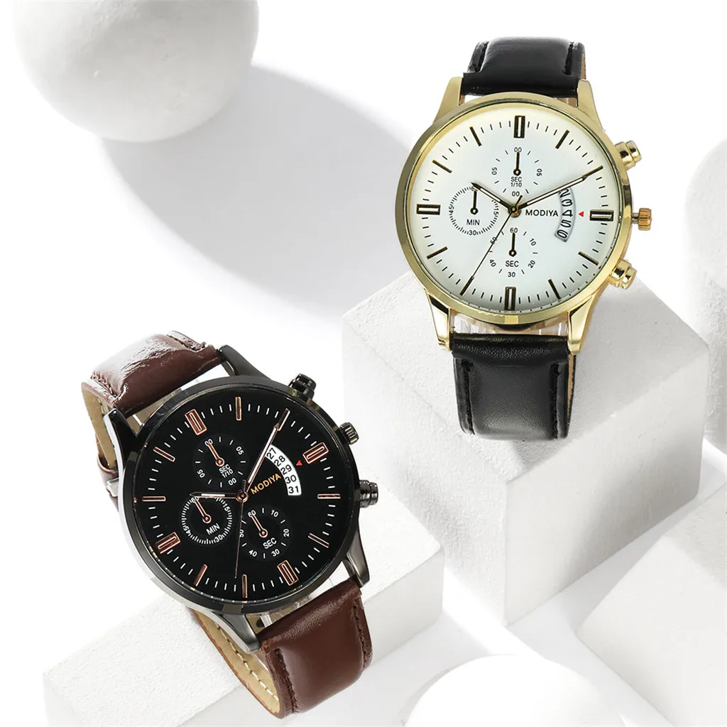 2019 Men Quartz Watch Relogio Masculino Business Wristwatch Leather Strap Mens Reloj Complete Calendar Watches Homme Saati
2019 Men Quartz Watch Relogio Masculino Business Wristwatch Leather Strap Mens Reloj Complete Calendar Watches Homme Saati