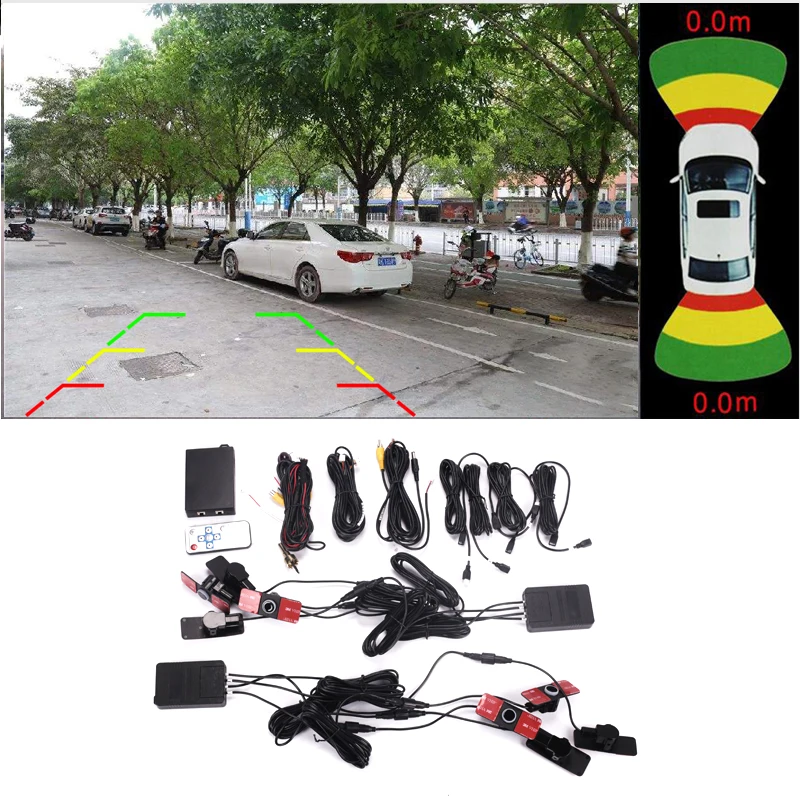 12 V car front and back around HD parking camera option 8 blind probe sensor bracket radar for car blind spot parking detection
12 V car front and back around HD parking camera option 8 blind probe sensor bracket radar for car blind spot parking detection