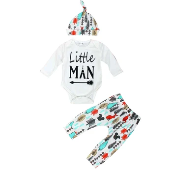 3PC Winter Toddler girls Baby bodysuits Romper+cartoon pants+hat Outfits infant Long Sleeve letter print Jumpsuit Clothes A40 
3PC Winter Toddler girls Baby bodysuits Romper+cartoon pants+hat Outfits infant Long Sleeve letter print Jumpsuit Clothes A40