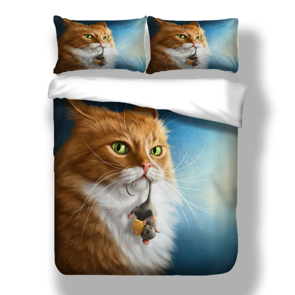 3D Print Popular Bed Sheet With Pillowcase Single Double King Size 2/3 pcs Duvet Cover Set With Lovely Cat Blue Sky 2019 New
3D Print Popular Bed Sheet With Pillowcase Single Double King Size 2/3 pcs Duvet Cover Set With Lovely Cat Blue Sky 2019 New