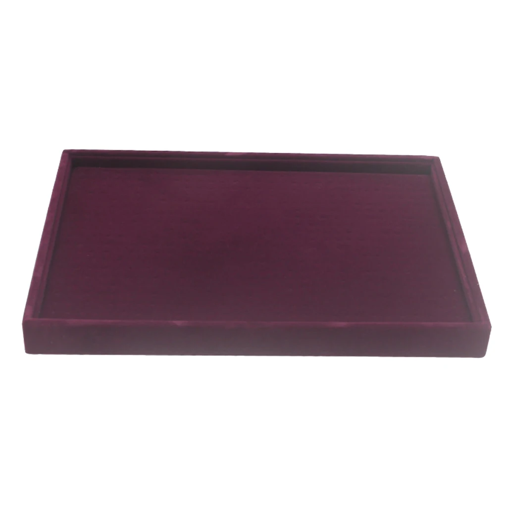 Velvet Display Organizer Case Stackable Storage Jewelry Plain Tray Jewel Necklace Earring Showcase Holder Purple
Velvet Display Organizer Case Stackable Storage Jewelry Plain Tray Jewel Necklace Earring Showcase Holder Purple