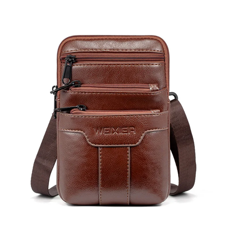 Casual Men Shoulder Messenger Bags Small Multi-function Sling Chest Bag Belt Waist Bag Pack for Men Croccbody Bags PU Leather
Casual Men Shoulder Messenger Bags Small Multi-function Sling Chest Bag Belt Waist Bag Pack for Men Croccbody Bags PU Leather