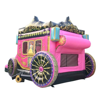 

Inflatable Air Bouncer New Design Princess Carriage Bounce House Slide Jumping Bouncy Castle Kids Party Rental Trampoline Jumper