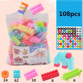 108pcs Kids Building Blocks Children Assemble City DIY Bricks Construction Toys Educational Toys for Girls and Boy
108pcs Kids Building Blocks Children Assemble City DIY Bricks Construction Toys Educational Toys for Girls and Boy