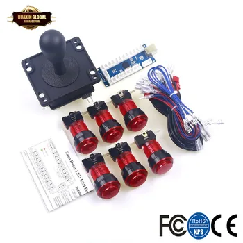 Arcade Game DIY Part For Mame USB Cabinet 1 X Zero Delay USB Encoder + 8Way Happ Joystick + LED Illuminate Arcade Push Button
Arcade Game DIY Part For Mame USB Cabinet 1 X Zero Delay USB Encoder + 8Way Happ Joystick + LED Illuminate Arcade Push Button
