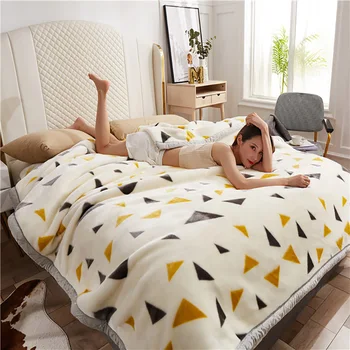 Flat Sheet Quilt Winter Sheet Bedspread Printing Blanket Of Cloud Warm Woollen Blanket Blanket Thicken Environmental
Flat Sheet Quilt Winter Sheet Bedspread Printing Blanket Of Cloud Warm Woollen Blanket Blanket Thicken Environmental