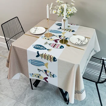 Fishes Tablecloth Living Room Dining Table Decorative Tablecloth Waterproof Oil Resistant Tablecloth
Fishes Tablecloth Living Room Dining Table Decorative Tablecloth Waterproof Oil Resistant Tablecloth