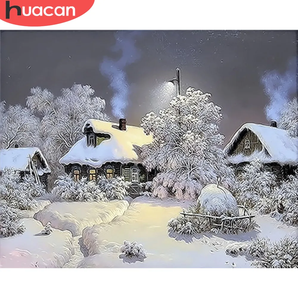 HUACAN DIY Pictures By Numbers Winter Scenery Kits Drawing Canvas HandPainted Oil Painting By Number Landscape Home Decoration
HUACAN DIY Pictures By Numbers Winter Scenery Kits Drawing Canvas HandPainted Oil Painting By Number Landscape Home Decoration