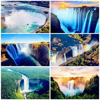 AZQSD DIY Unframe Paint By Numbers For Adults Landscape Acrylic Paint Coloring By Numbers Kits Waterfall Home Decoration
AZQSD DIY Unframe Paint By Numbers For Adults Landscape Acrylic Paint Coloring By Numbers Kits Waterfall Home Decoration