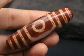 LKbrother Talisman Treasure Unique MagicTibetan Old Agate 3 eye 4 stripe Totem dZi Bead 70*20mm
LKbrother Talisman Treasure Unique MagicTibetan Old Agate 3 eye 4 stripe Totem dZi Bead 70*20mm