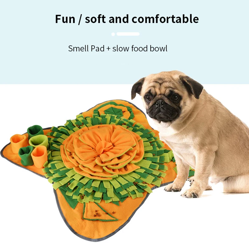 71x71cm Pet Dog Puzzle Toys Slow Feeding Food Mat Soft Training Foraging Sniffing Pad Leak Food Blanket For Dogs Pet Supplies
71x71cm Pet Dog Puzzle Toys Slow Feeding Food Mat Soft Training Foraging Sniffing Pad Leak Food Blanket For Dogs Pet Supplies