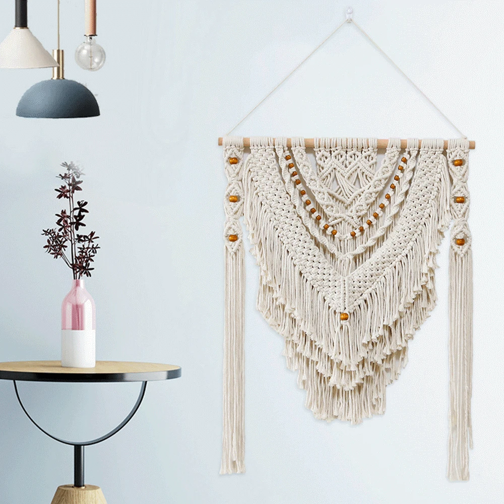 New Arrival Macrame Tapestry 60x75cm Hand-woven BOHO Wall Hanging Tapestries Home Living Room Sofa Background Decoration Z099
New Arrival Macrame Tapestry 60x75cm Hand-woven BOHO Wall Hanging Tapestries Home Living Room Sofa Background Decoration Z099