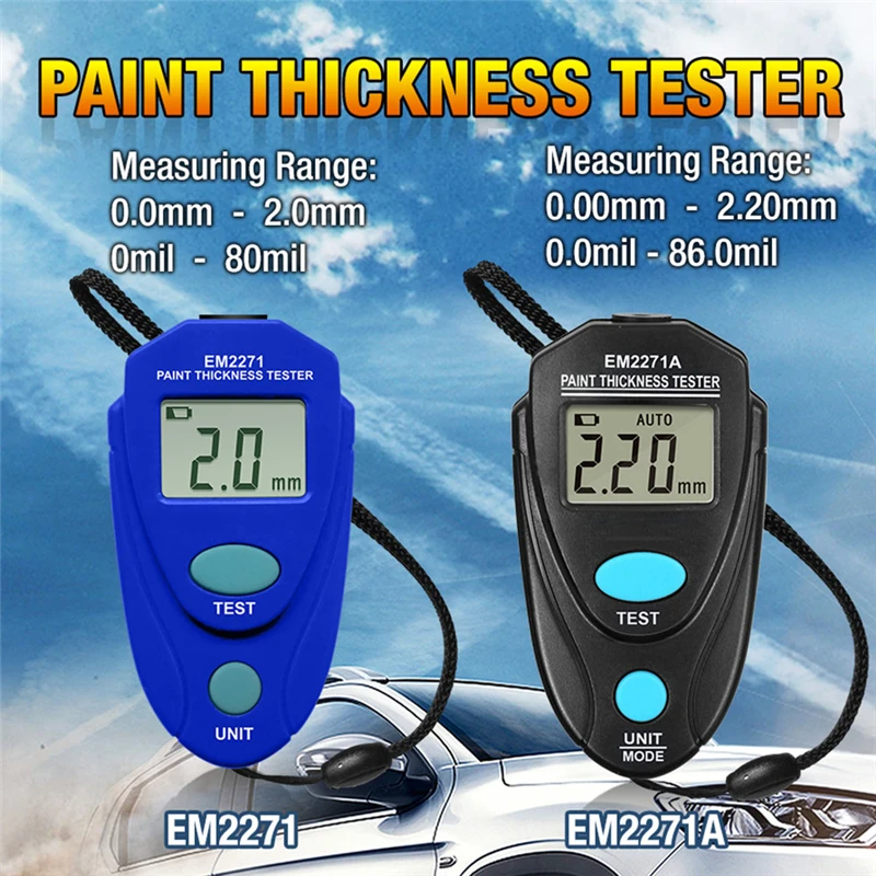 1PC New Upgrated EM2271 EM2271A Digital Mini Automobile Thickness Gauge Car Paint Tester Thickness Coating Meter Car Accessories
1PC New Upgrated EM2271 EM2271A Digital Mini Automobile Thickness Gauge Car Paint Tester Thickness Coating Meter Car Accessories