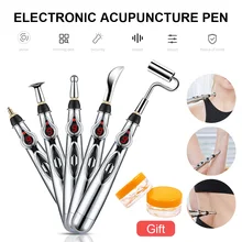 Electronic Acupuncture Pen Pain Relief Massage Pen Electric Meridians Laser Therapy Pen with 3/5 Massage Heads Therapy Tool
Electronic Acupuncture Pen Pain Relief Massage Pen Electric Meridians Laser Therapy Pen with 3/5 Massage Heads Therapy Tool