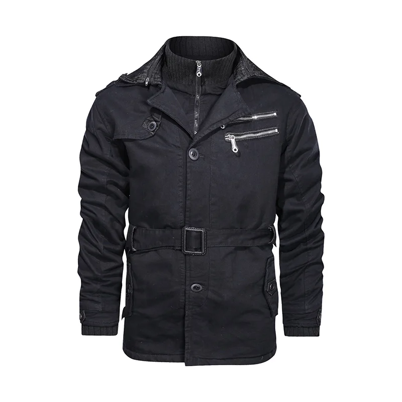 New Autumn Winter Cotton Jacket Men Double Collar Military Coat Safari Style Thick Jacket Men Clothing Windproof Jackets & Coats
New Autumn Winter Cotton Jacket Men Double Collar Military Coat Safari Style Thick Jacket Men Clothing Windproof Jackets & Coats