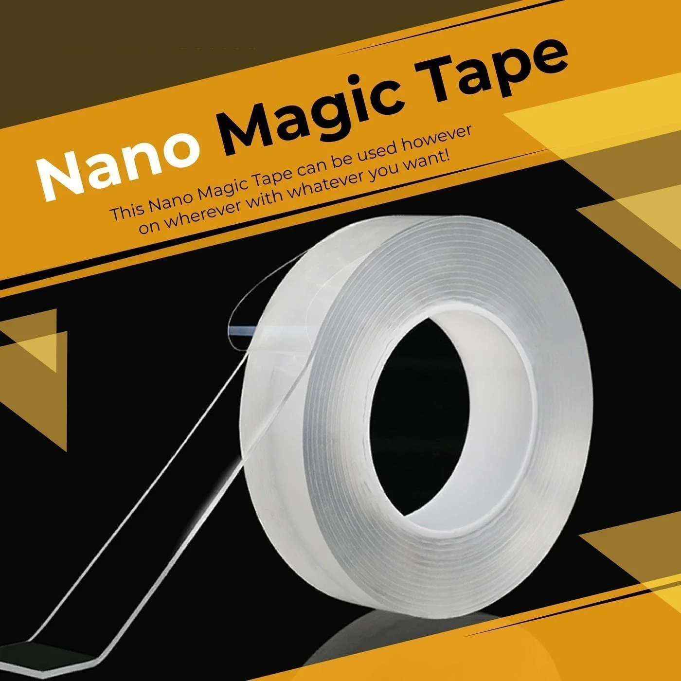 Transparent Nano Magic Tape Washable Reusable Double-Sided Adhesive Nano Traceless Sticker Nano scratch adhesive paper
Transparent Nano Magic Tape Washable Reusable Double-Sided Adhesive Nano Traceless Sticker Nano scratch adhesive paper