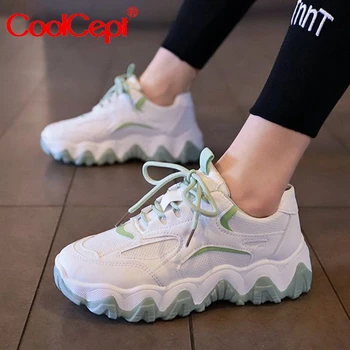 Coolcept Women Shoes Sneakers Round Toe Lace Up Chunky Sneakers Vulcanized Shoes New Spring Ladies Footwear Size 35-40
Coolcept Women Shoes Sneakers Round Toe Lace Up Chunky Sneakers Vulcanized Shoes New Spring Ladies Footwear Size 35-40