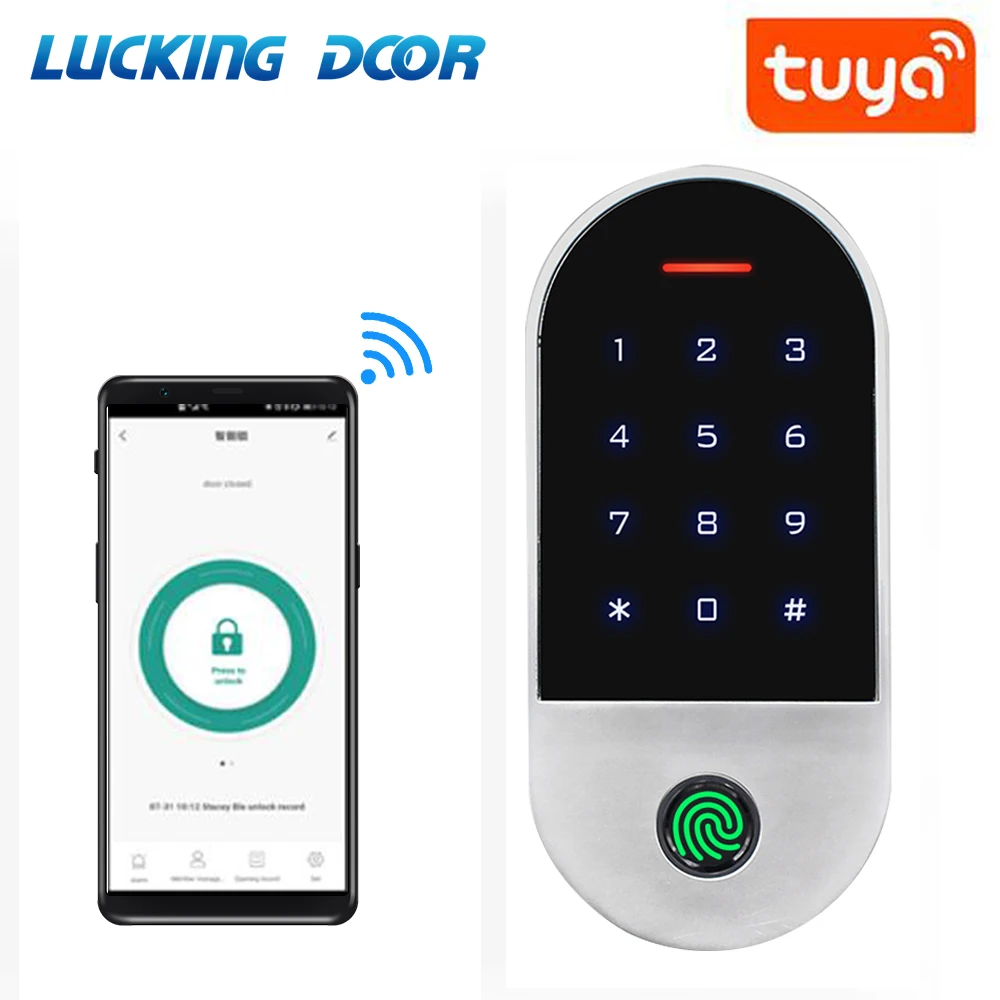 

Bluetooth Tuya Standalone Fingerprint Access Control Touch RFID Keypad 125khz Access Controler Smart Lock 1000 User Waterproof