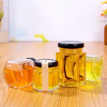 10pcs 45/85ml Hexagon Transparent Glass Bottle Honey Storage Bottle Empty Jar Nut Sugar Canister Tank Kitchen Tools
10pcs 45/85ml Hexagon Transparent Glass Bottle Honey Storage Bottle Empty Jar Nut Sugar Canister Tank Kitchen Tools