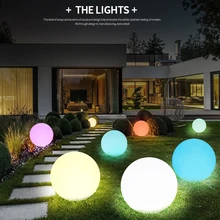 16 Color Floating Pool Lights Changing RGB LED Ball Lights IP67 Waterproof 20cm 15cm 12cm Hot Tub Night Lights Pool Toys
16 Color Floating Pool Lights Changing RGB LED Ball Lights IP67 Waterproof 20cm 15cm 12cm Hot Tub Night Lights Pool Toys