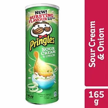 Pringles - Sour Cream Onion, 165 g 
Pringles - Sour Cream Onion, 165 g