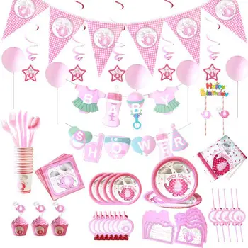 Pink Elephant Theme Girl Baby Shower Party Decoration Newborn Bptism Birthday Napkin Banner Table Cover Tableware Party Supplies
Pink Elephant Theme Girl Baby Shower Party Decoration Newborn Bptism Birthday Napkin Banner Table Cover Tableware Party Supplies