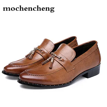 Designer Autumn Men Genuine Leather Cow Dress Shoes Handmade Black Brown Wedding Party Banquet Male Slip on Man Formal Loafers
Designer Autumn Men Genuine Leather Cow Dress Shoes Handmade Black Brown Wedding Party Banquet Male Slip on Man Formal Loafers